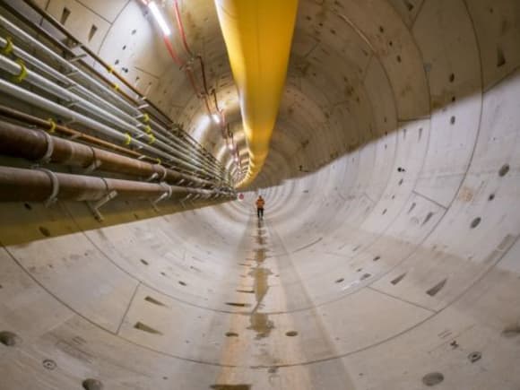 Completed tunnel after TBM Joan has gone through. Image: Metro Tunnel/facebook More TBMs about to get underway on Melbourne Metro project
