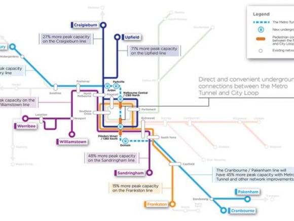 Melbourne Metro Map Three consortia shortlisted for Melbourne Metro tunneling & station contract