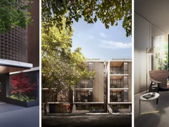 Vignette's of the entry experience, streetscape and ground floor apartment. Images: SMA Projects SMA Projects and Hayball team up on Gore Street