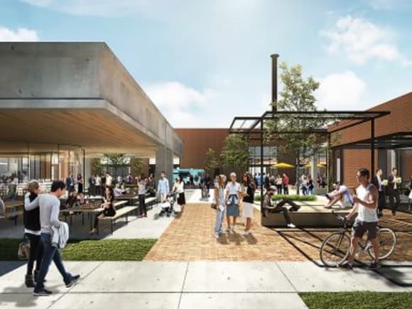 Morris Moor's hospitality precinct. Image: Up Property Q&A with Up Property's Adam Davidson