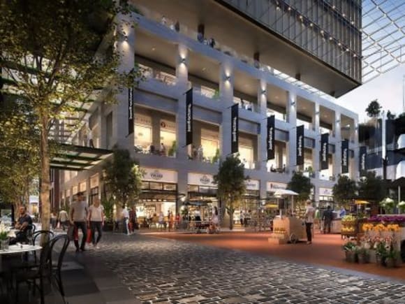 Artist's impression of the Jam Factory's main square. Image: Floodslicer The changing face of Chapel Street, South Yarra