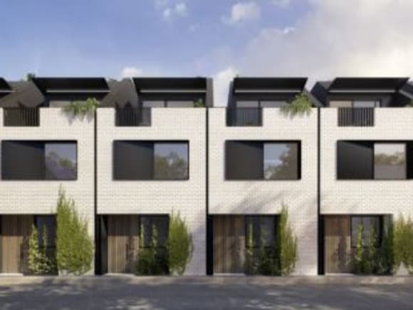 Canterbury Street frontage. Image courtesy Wulff Projects Newry Street setting the standard for inner city townhouses