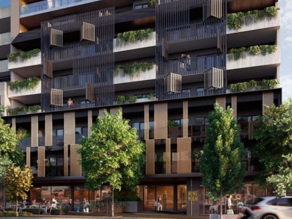 Nine High Exterior. © Kincaid Projects Thornbury and Preston light up for the Darebin Projection Festival
