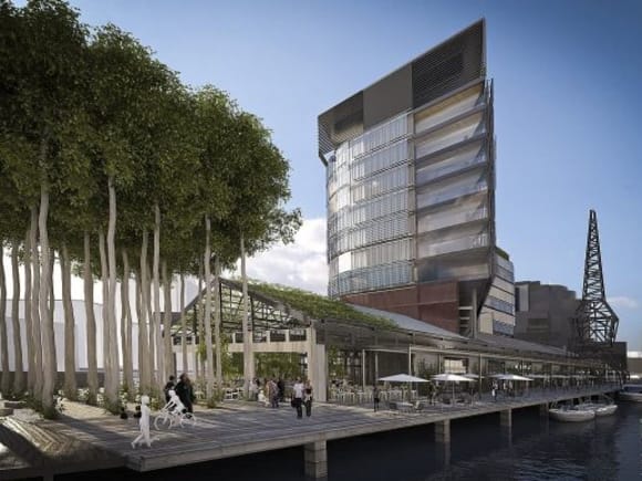 The superseded scheme. Image: Oculus A reborn North Wharf adds to Melbourne's swelling hotel numbers