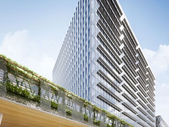 One Melbourne Quarter and its Sky Garden will rise above Collins Street West. Image: Lendlease Melbourne Quarter bridges the gap between the CBD and Docklands