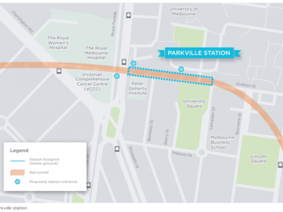 Parkville Station. Image Melbourne Metro Rail Authority Melbourne Metro Rail stations: more detail released & comment