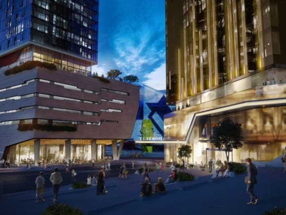 The two towers situated in the heart of Northbridge shopping district. Credit: Far East Consortium Far East Consortium's ‘Perth Hub’ proves popular with buyers who want to live next to Perth Arena