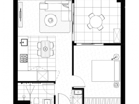 Lincoln Apartments floor plan, one bedroom, one bathroom. Credit: Cedar Woods Solid growth in Melbourne’s west: Williams Landing property values continue to rise