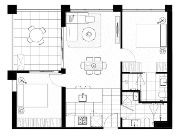 Lincoln Apartments floor plan, two bedroom, two bathroom. Credit: Cedar Woods Solid growth in Melbourne’s west: Williams Landing property values continue to rise