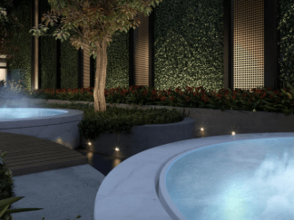 Render of Yarra One's on-site spa facilities Yarra One adds duplex options in response to buyer demand
