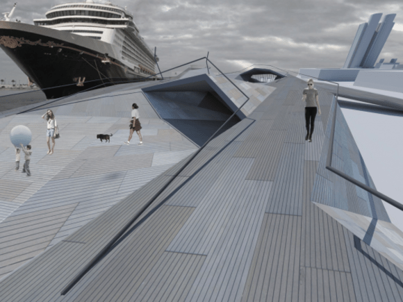 Kaohsiung Cruise Ship Terminal Competition entry. Image: supplied OCD (Office for Collective Design) Founder Matt Drysdale, discusses sustainability and his breadth of work.