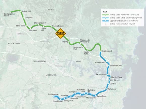 Overview of both major components of the new Sydney Metro: www.sydneymetro.info Early works package contract signed for Melbourne Metro and other national rail news