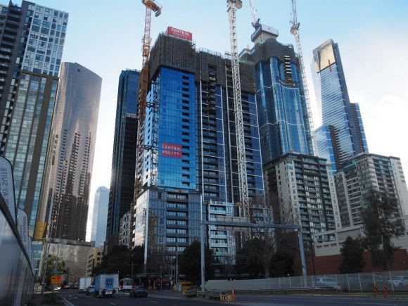 Southbank Place. Image: urban.com.au user redden Southbank Construction Overview - August 2018
