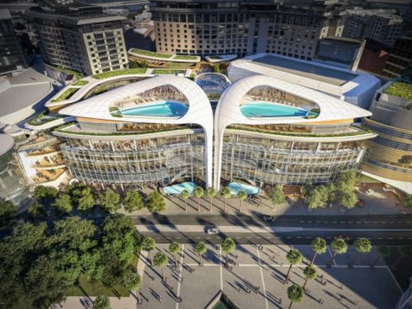 Rooftop social and leisure space. Image: Scharp 3D Visualisation & Property Marketing Ritz-Carlton Tower at The Star adds to Darling Harbour's rejuvenation