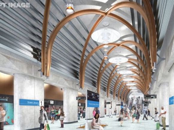 State Library platform - image: Rail Projects Victoria Melbourne Metro's finalised station designs unveiled