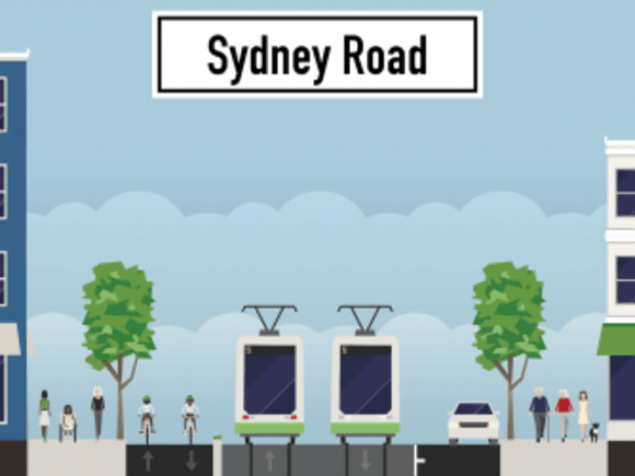 Created using streetmix.net Toying with ideas to improve Sydney Road