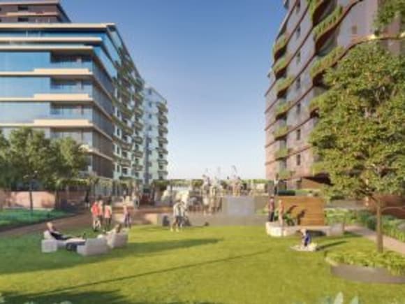 Sky Gardens as the name suggests has 4,000 sqm of communal open space. Image : skygardenresidences.com.au Sky Garden residences launched as construction progresses on The Glen