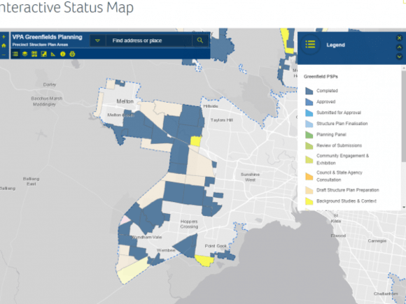 There are numerous approved Precinct Structure Plans in Melbourne's west. Image: vpa.vic.gov.au Precincts and developments that will drive public transport patronage growth in Melbourne's West