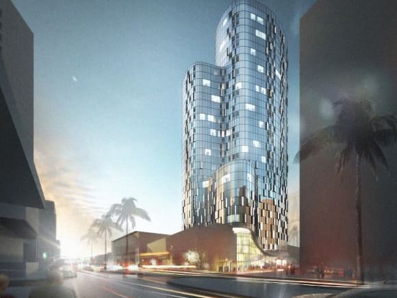 DKO's 37-storey mixed use tower at 3-43 Waterfront Way. Image courtesy of DKO. DKO and designing Docklands