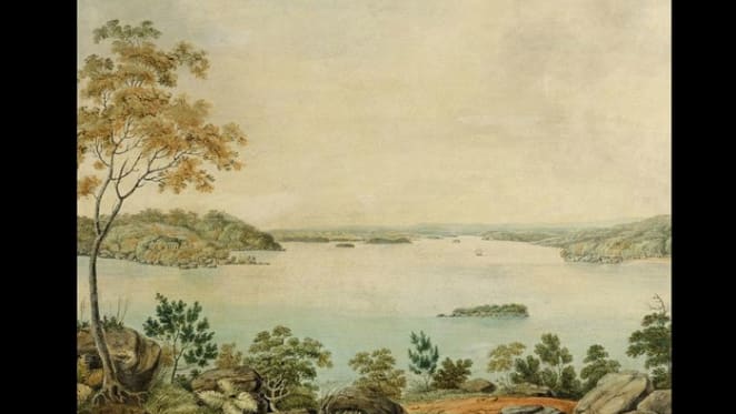 Precious 1820s Point Piper watercolour of John Piper naval villa sells