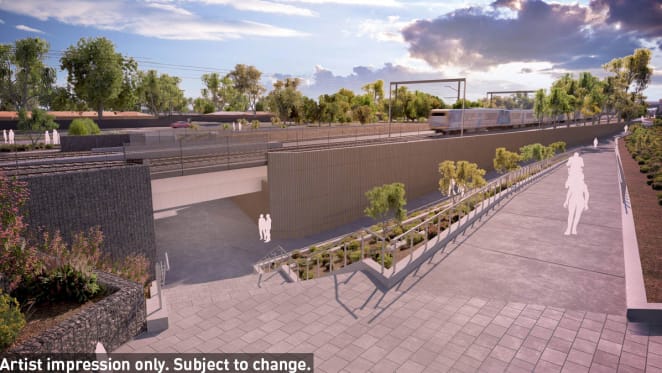 Level crossing removal design unveiled for Werribee: Authority selects elevated solution for Mernda line through Preston