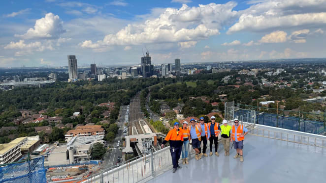 Deicorp top out Westmead project Highline