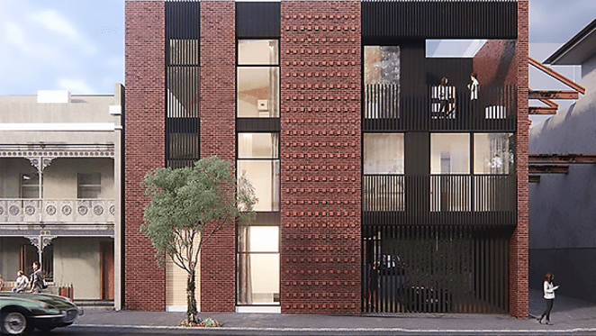 Leveson Place draws on North Melbourne's industrial character
