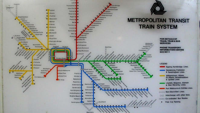 Does Melbourne's rail map depict enough information?