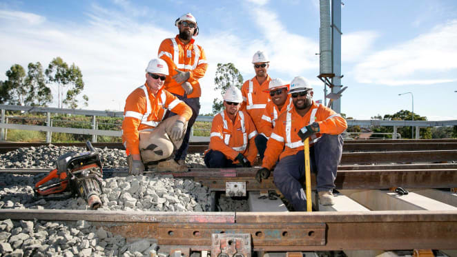 Track laying complete on Sydney Metro North West