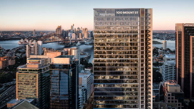 North Sydney's tallest commercial building has topped out