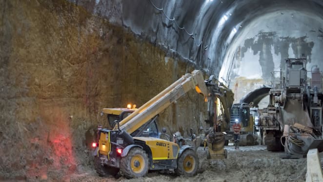 Martin Place metro station begins to take shape