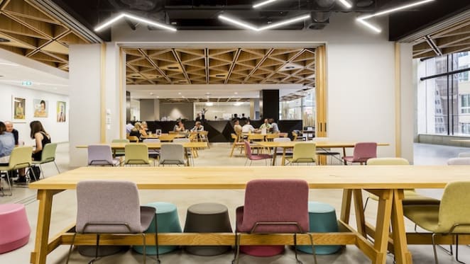Tenants inspire new lobby at Charter Hall's 65 Berry Street, North Sydney