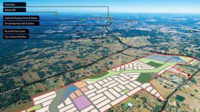 Land lots worth $1.3 billion in Sydney's Box Hill released to home buyers
