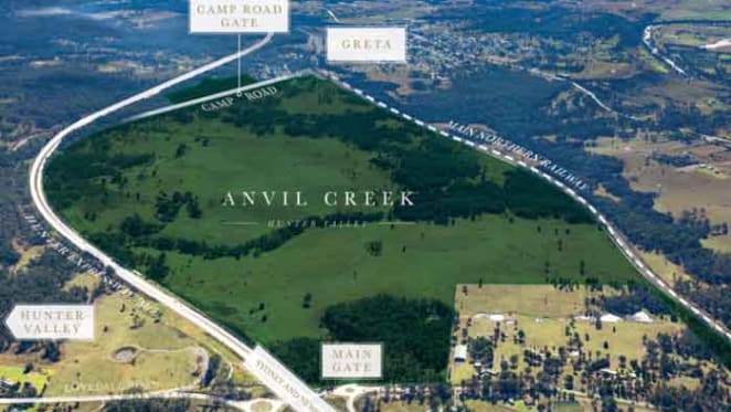 423ha Hunter Valley Anvil Creek holding listed as shovel-ready