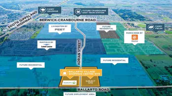 Cranbourne East shopping centre site listed