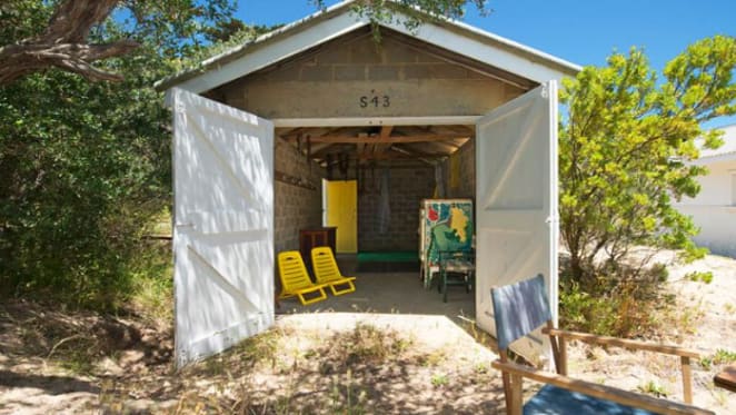 Two Portsea beach boxes listed for sale