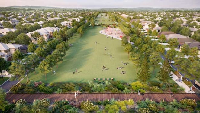 Linear park a first for Queensland residential development