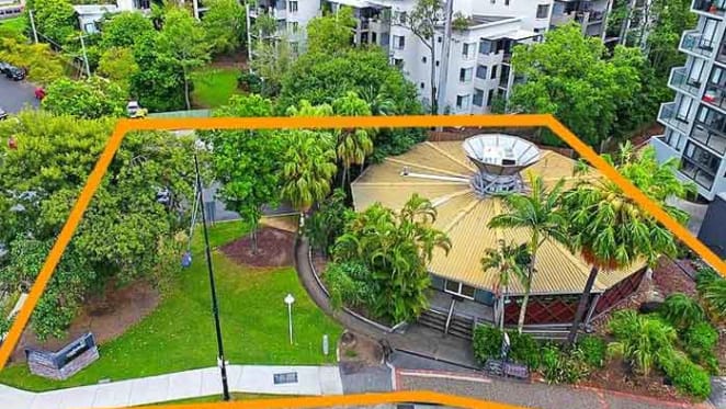 Modernist flying saucer Toowong commercial trophy property for sale