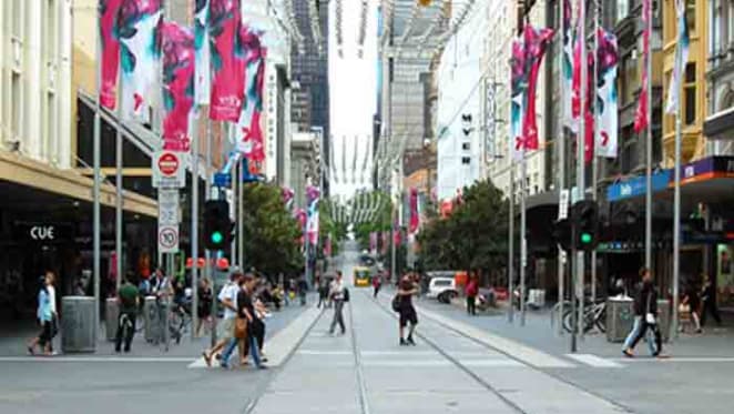 March retail vacancy in Melbourne's CBD, Swanston Walk at 2.6 percent