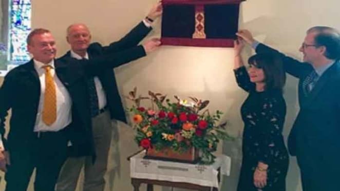 Plaque in honour of Sir Robert Torrens unveiled