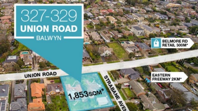 Townhouse development site in Melbourne's Balwyn fetches $4.05 million at auction