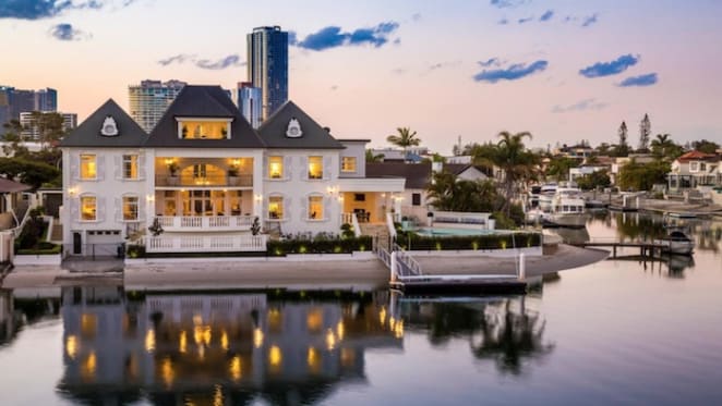 French chateau Buccaneer Court, Surfers Paradise trophy home sale