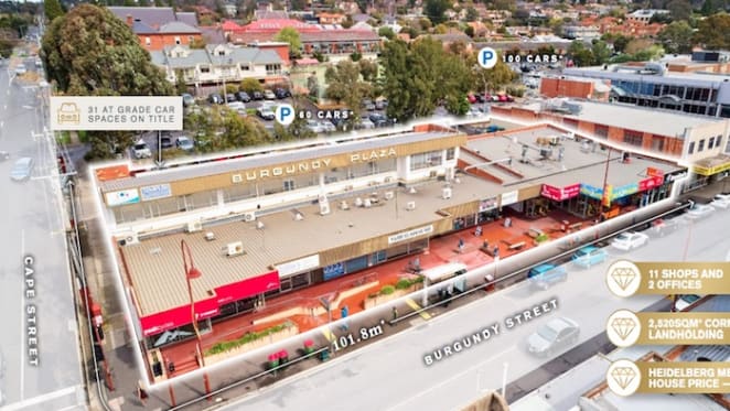 Melbourne retail landmark Burgundy Plaza sold to China group for $14.3 million