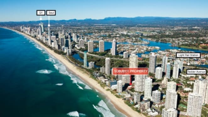 Beachside site with approval for apartments in the Gold Coast listed through Savills