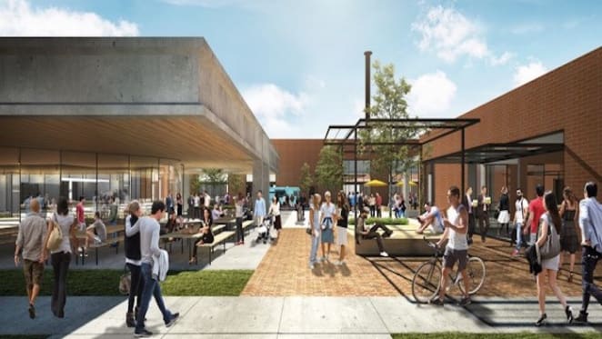 Stomping Ground Brewing Company sign 10 year lease at Morris Moor