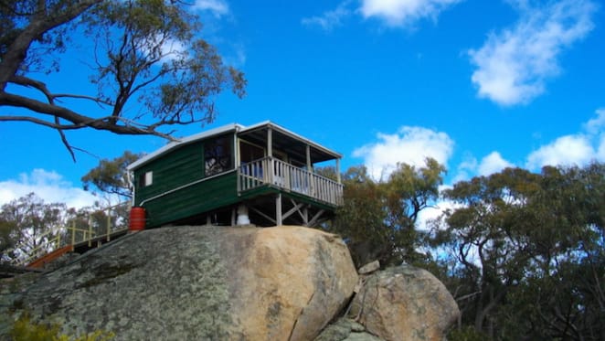 Single room timber cabin at Tallarook listed for auction