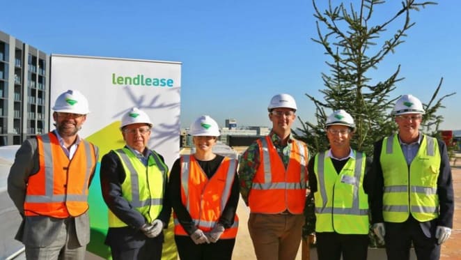 World's tallest timber tower reaches structural completion in Brisbane