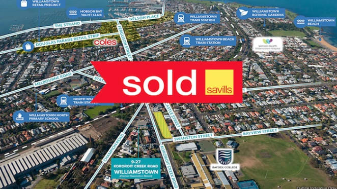 Savills sells Williamstown sites to Chinese national