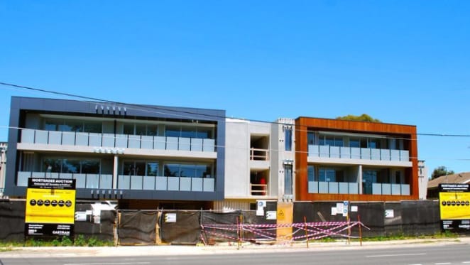 Incomplete apartments up for auction in mortgagee sale at Melbourne's Donvale