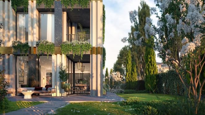 Courtyard apartments in new Kew development with very own putting green